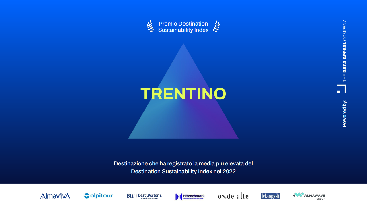 Trentino come miglior Destination Sustainability d'Italia