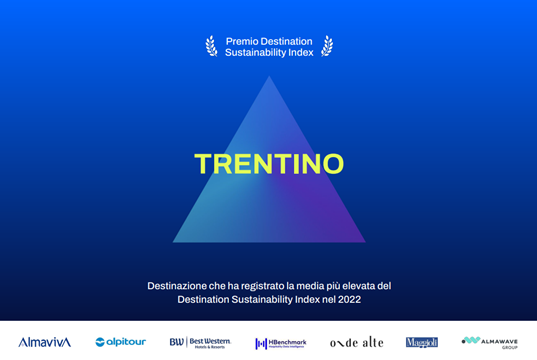 Trentino come miglior Destination Sustainability d'Italia Trentino come miglior Destination Sustainability d'Italia